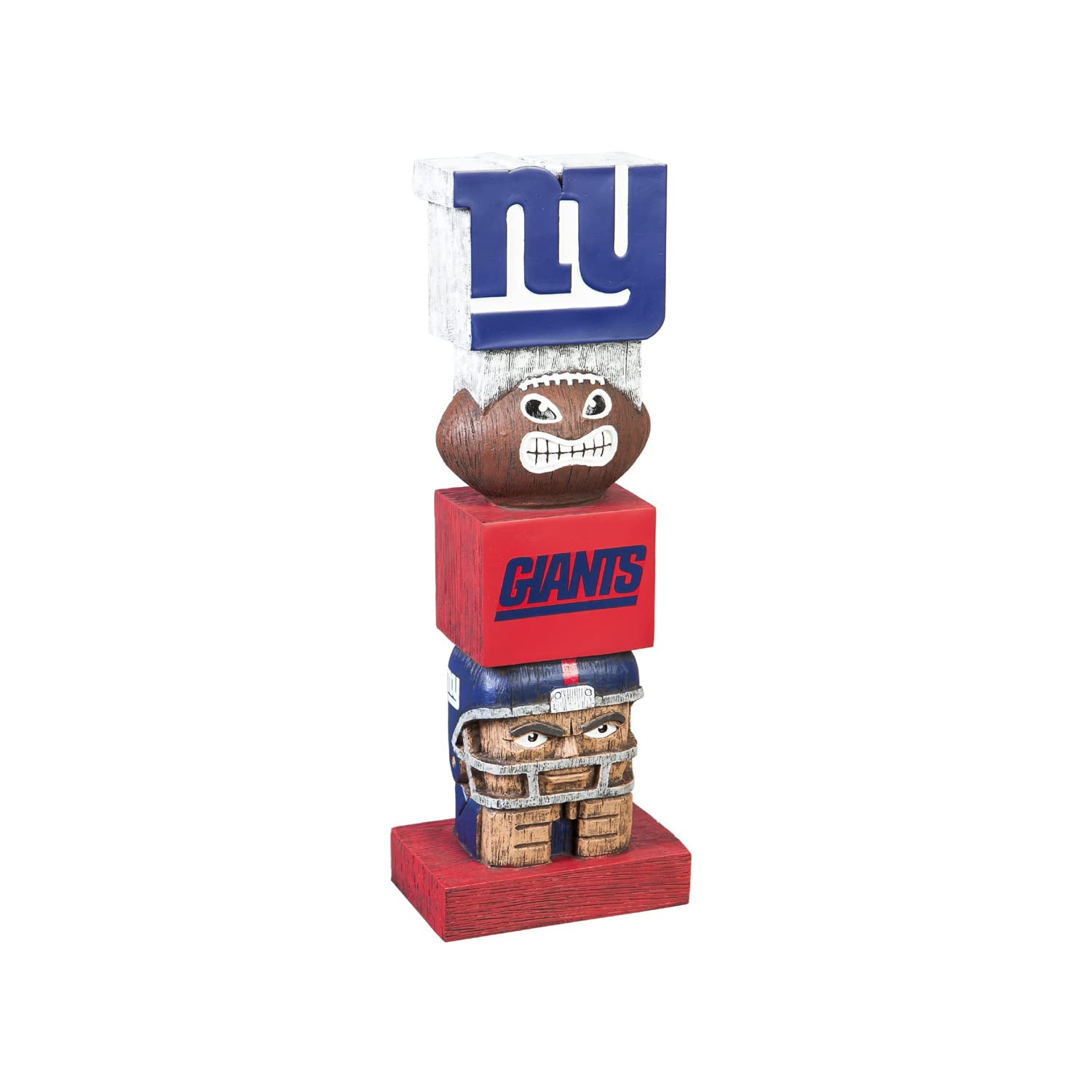 Official NFL New York Giants Tiki Totem - Team Sports America Licensed Football Fan Decor for Home, Office & Game Day Parties