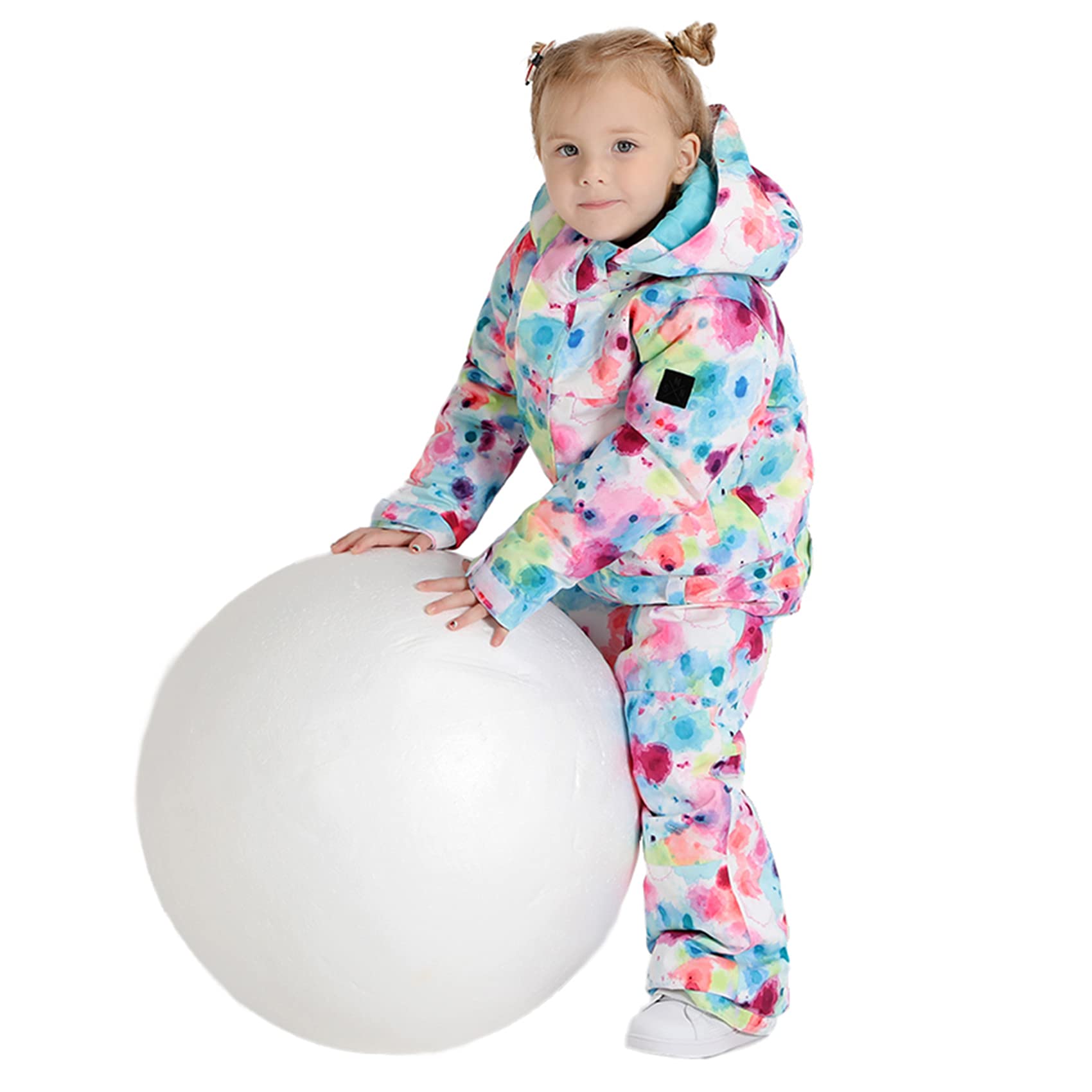 GSOU SNOW Kids Waterproof Ski Suit - One Piece Snowsuit for Boys & Girls - Windproof Snowboard Jumpsuit for Winter Sports & Outdoor Play