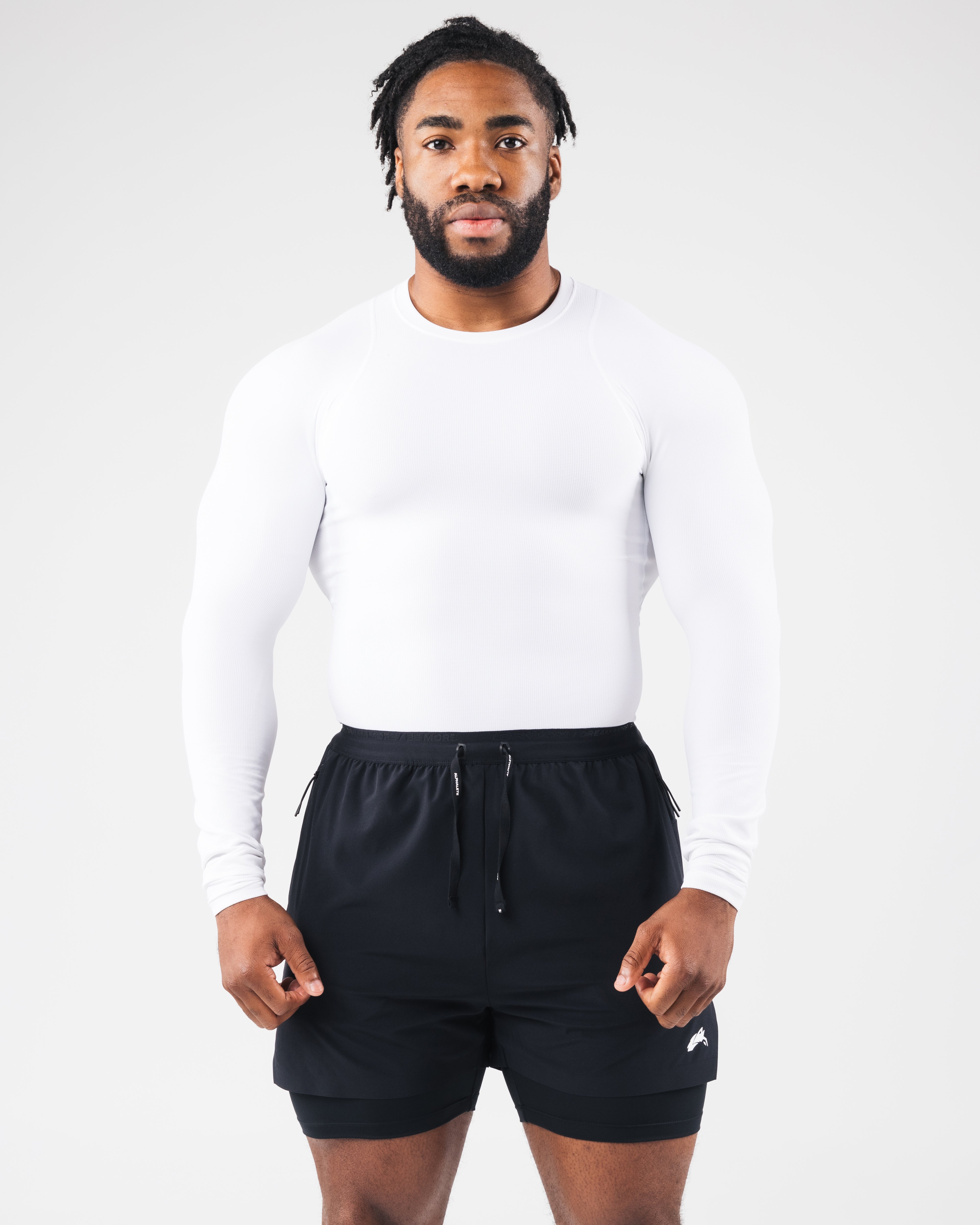 Premium Long Sleeve T-Shirt for Men & Women - Soft Cotton Comfort Fit White Shirt - Perfect for Workouts, Casual Wear & Layering