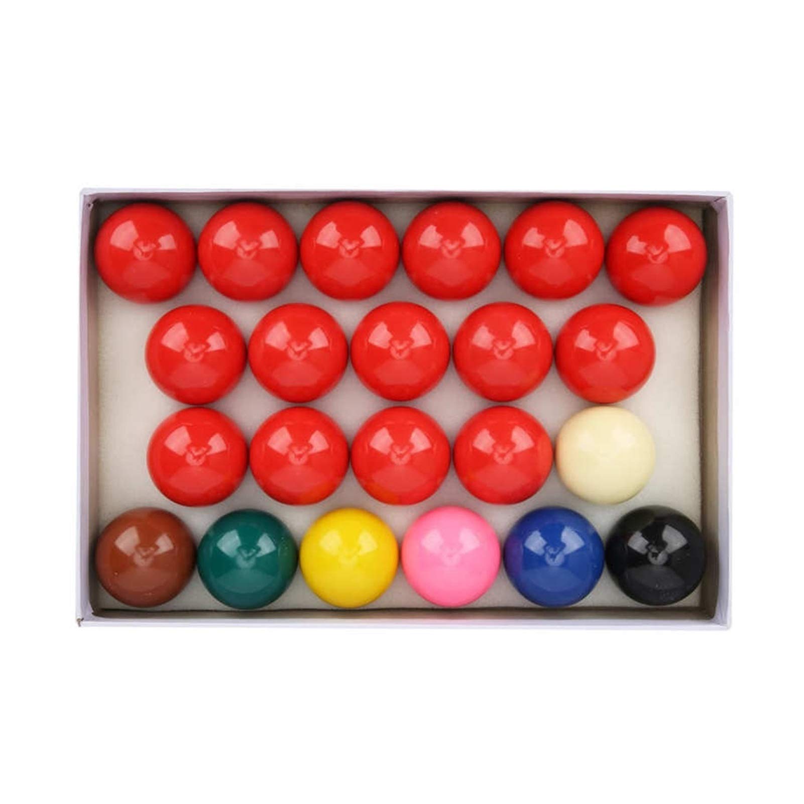 WERTYU 22-Piece Professional Billiard Ball Set - 52.2mm/2.1in Snooker Pool Balls, Durable Resin Construction for Home Game Rooms, Bars, and Pool Halls - Perfect for Casual Play and Professional Tournaments