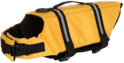 **Best Dog Life Jacket for Swimming & Water Safety - Adjustable Floatation Vest with Handle for Small, Medium & Large Dogs (Yellow, XS) - Perfect for Boating, Beach & Pool Activities**