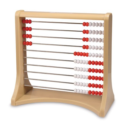 10 Row Rekenrek Counting Frame - Wooden Abacus Math Manipulative for Kids - Perfect for Homeschool, Classroom & Early Math Learning Activities