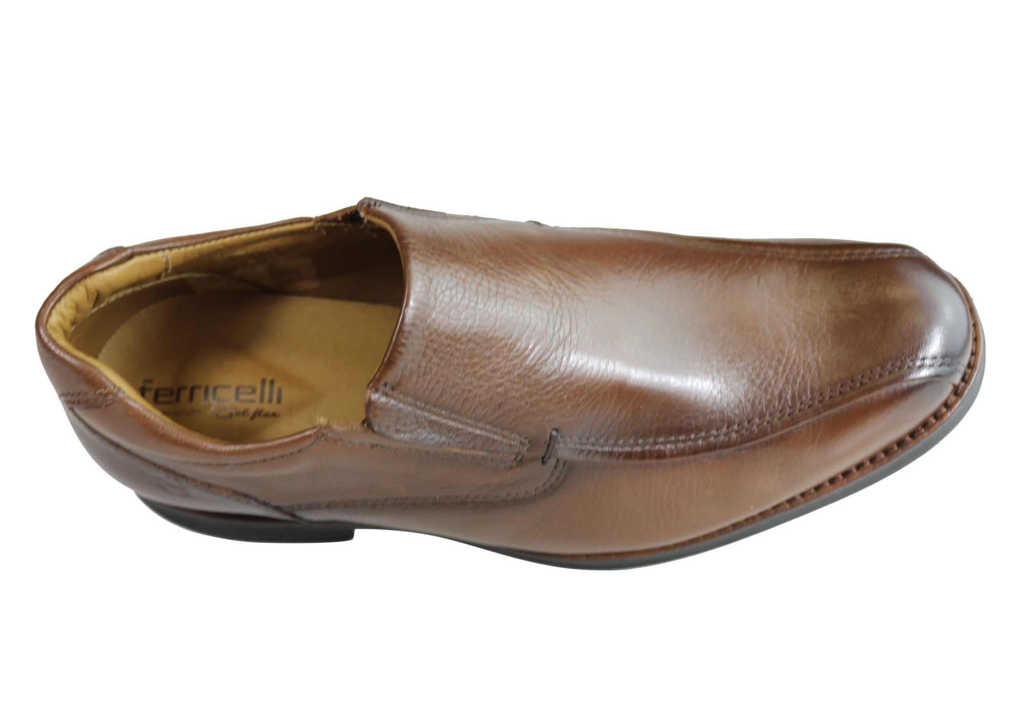 Ferricelli Rico Men's Leather Gel Flex Comfort Shoes - Made in Brazil - Perfect for Walking, Travel & Casual Wear