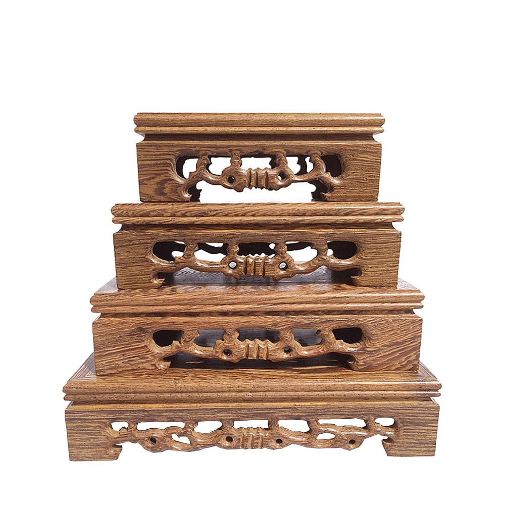 GOLDY&WENDY Chinese Chicken Wing Wooden Display Stand - Handcrafted Home Decor for Kitchen Counter, Dining Table & Shelf Display | Perfect for Asian-Themed Decor & Gift Giving