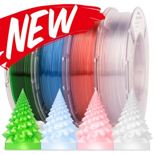 Petg Clear 250g*4-sky Blue/Green/Transparent/Pink