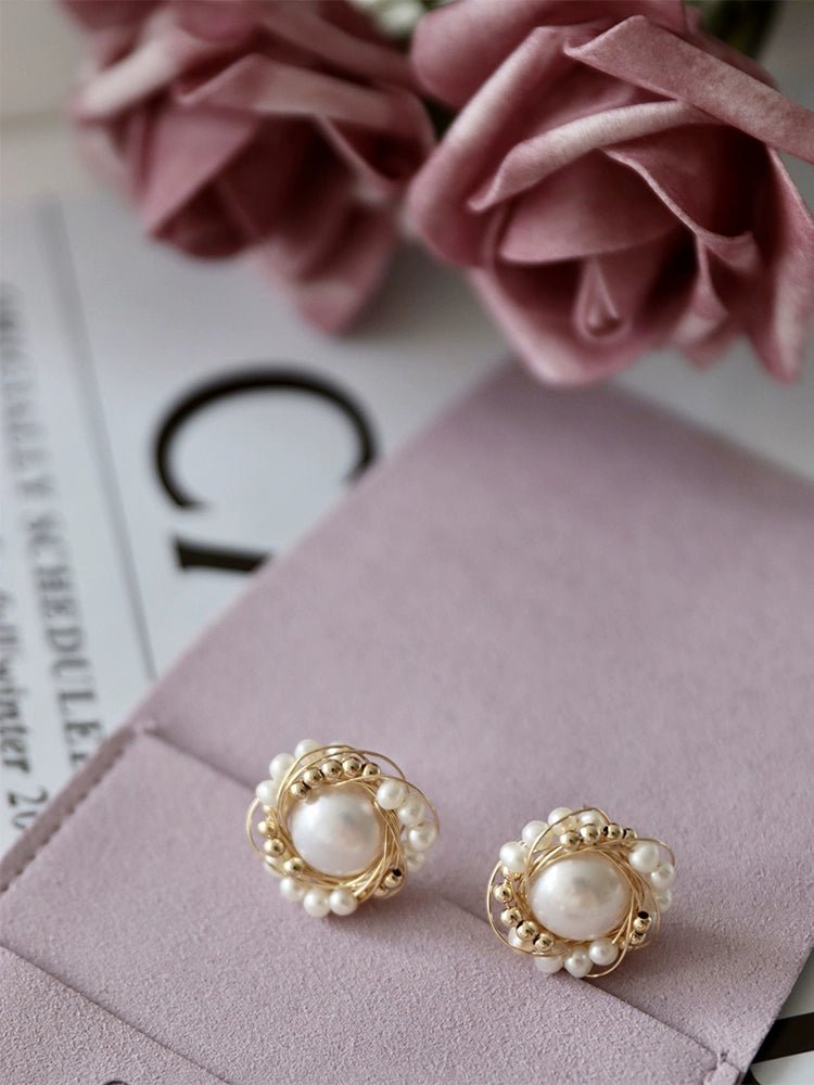 COCOKIM Classic Filigree Edge Stud Earrings for Women - Vintage Silver Jewelry for Everyday Wear, Date Night & Special Occasions