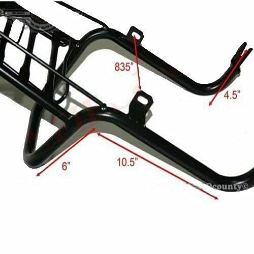 Royal Enfield Rear Luggage Carrier with Tail Light Guard - Heavy Duty Powder Coated Motorcycle Rack for Touring & Adventure Riding - Perfect for Long Distance Travel & Storage Accessories