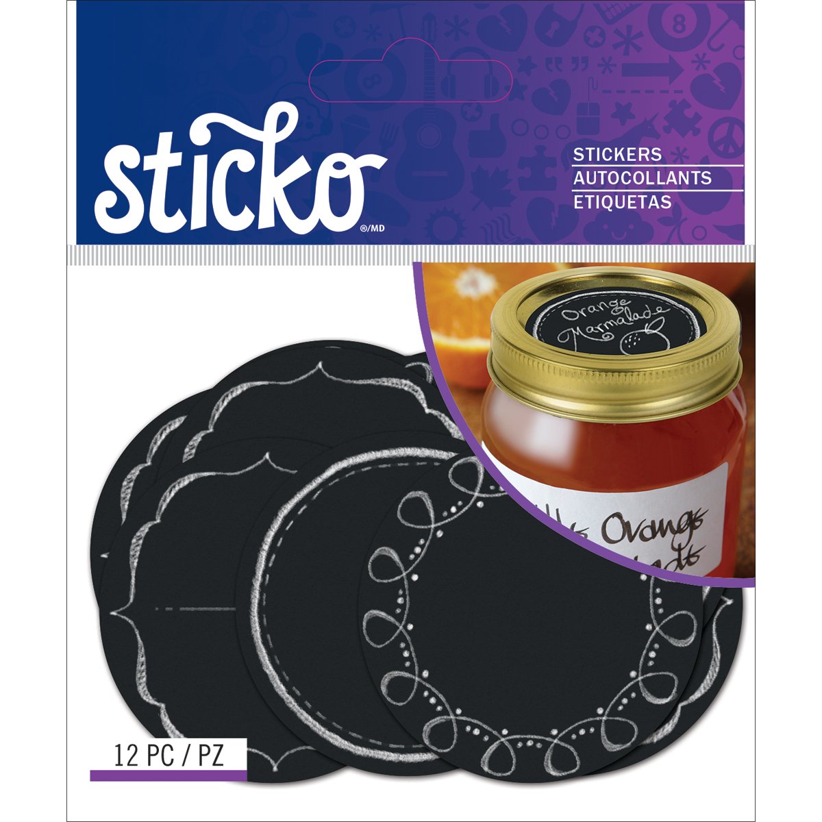Chalkboard Mason Jar Labels - Reusable Stickers for Canning, Organizing & DIY Crafts - Perfect for Pantry, Kitchen & Home Decor