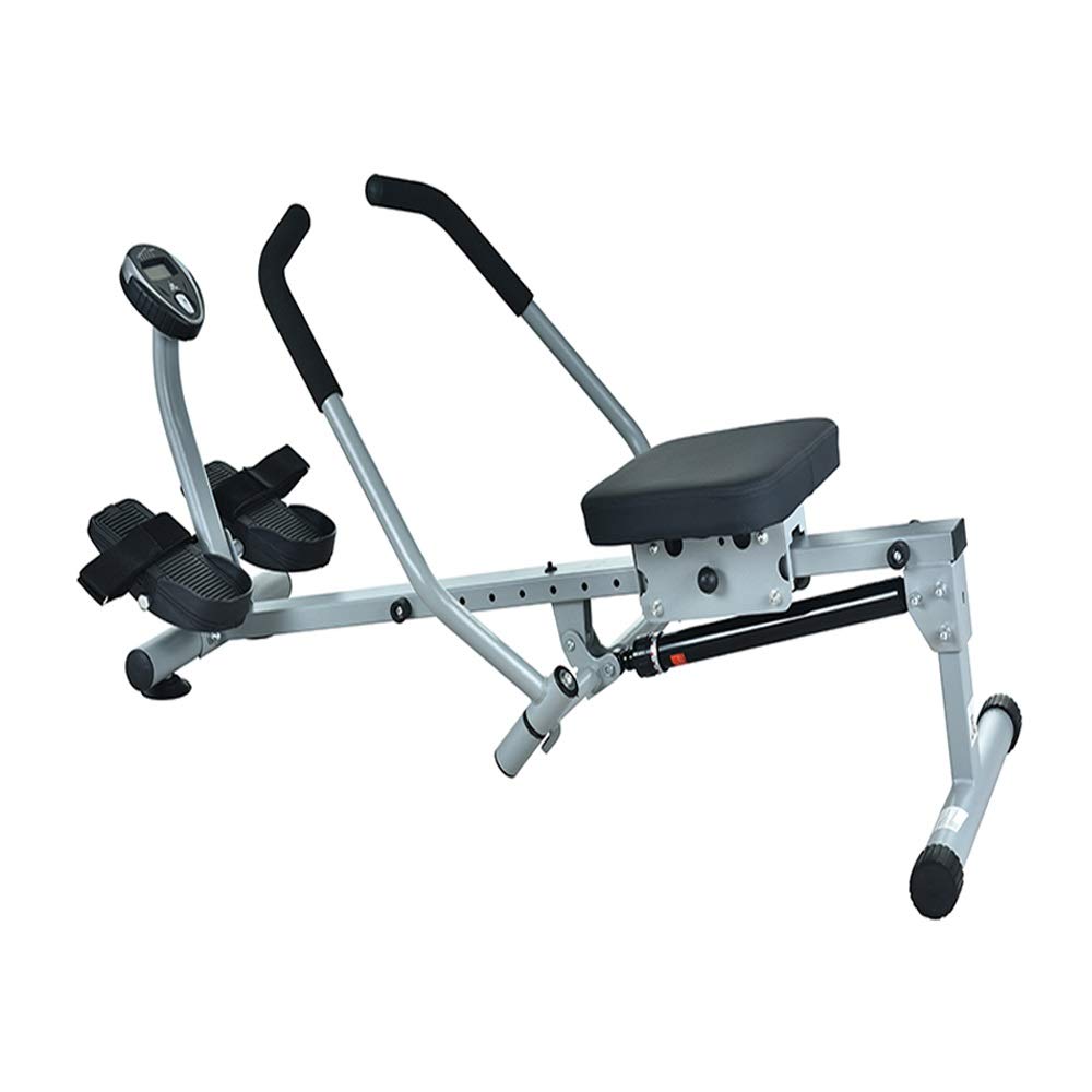 12-Level Adjustable Resistance Foldable Rowing Machine - Dual Hydraulic Paddle Home Fitness Equipment for Small Spaces | Quiet Indoor Workout for Cardio & Strength Training