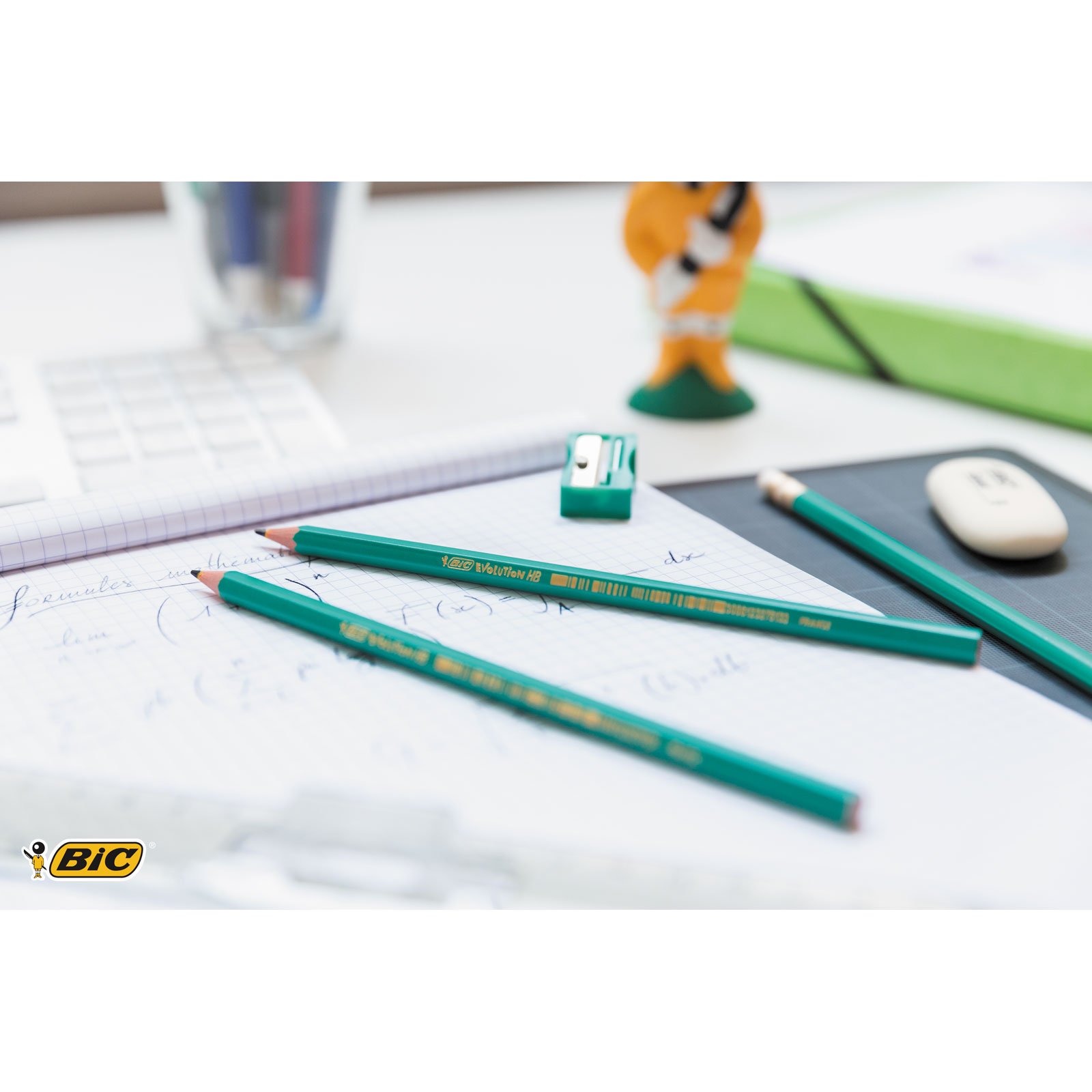 BIC Evolution Original with Eraser Graphite Pencils, BIC Kids Couleur Felt Pens & ECOlutions Colored Pencils Set - Perfect for School, Office & Art Projects - 1 Pack