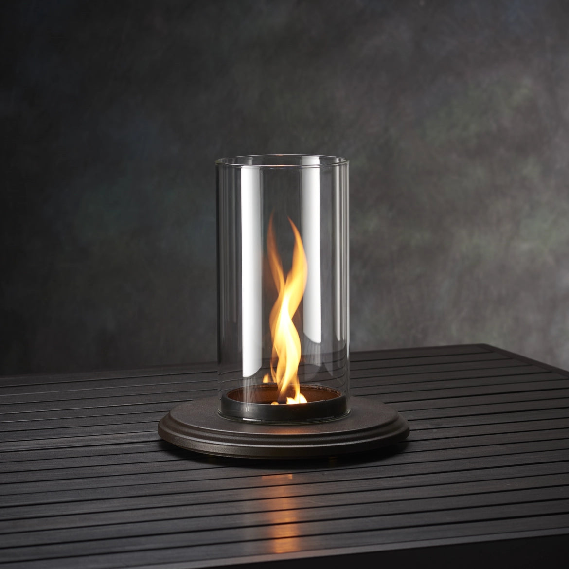 The Outdoor Greatroom Company Intrigue Table Top Outdoor Lantern - Weatherproof LED Lantern for Patio, Garden, Camping & Backyard Decor