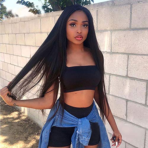 Silky Straight U-Tip Human Hair Extensions 30 Inch - 100% Brazilian Remy Hair with Keratin Fusion (1g/s, Pre-Bonded, Color 1B) for Length & Volume - Perfect for Weddings, Parties & Daily Styling