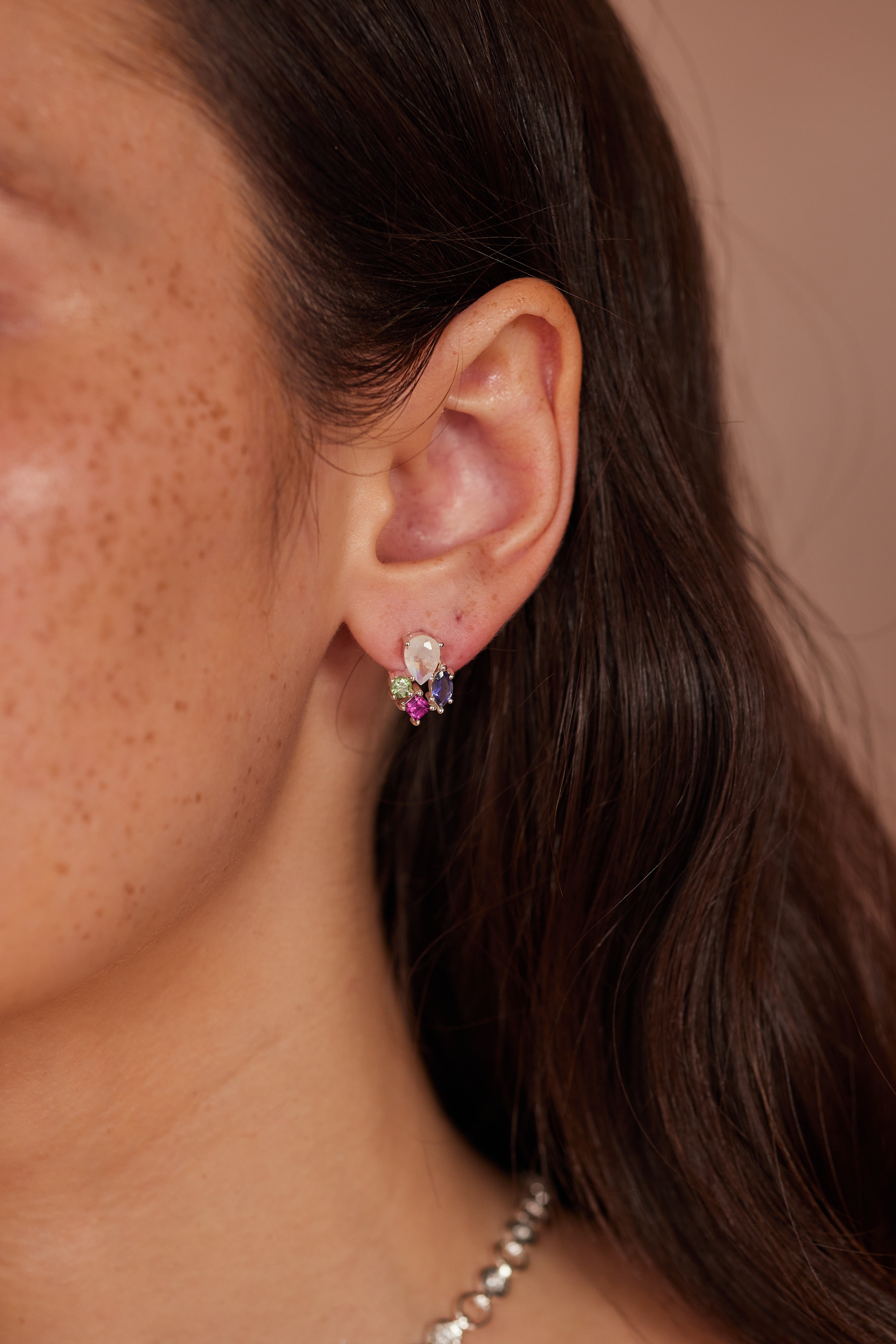 Fleur Silver Stud Earrings for Women - Dainty Flower Design Hypoallergenic Sterling Silver Earrings - Perfect for Everyday Wear, Gifts & Special Occasions