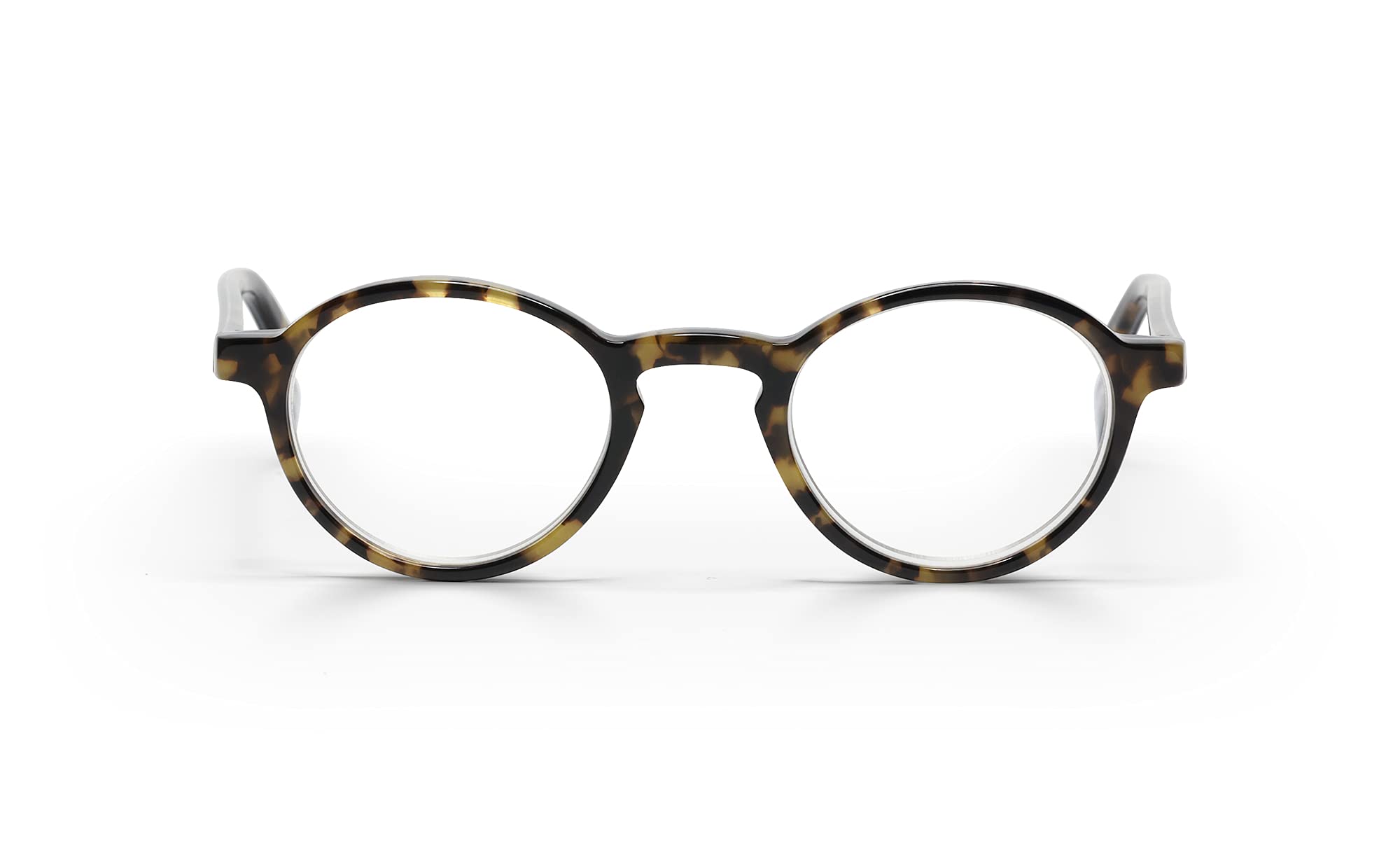 Premium Reading Glasses for Men & Women | Board Stiff Round Frame for Narrow Faces | Perfect for Office, Reading & Computer Work