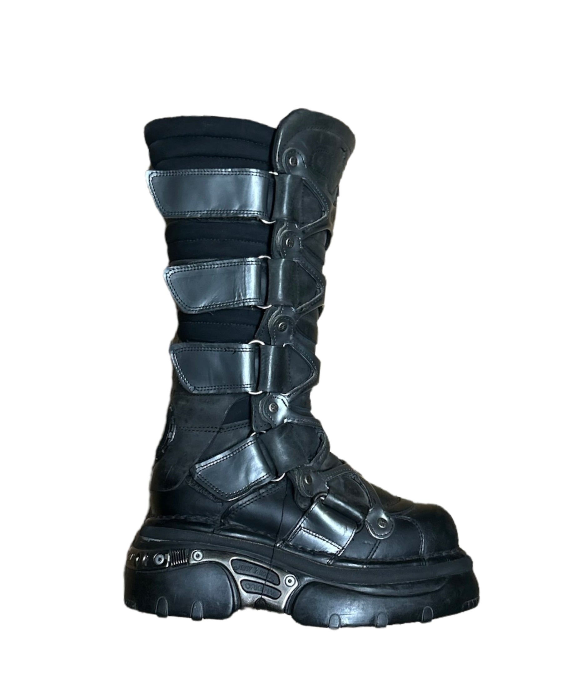 New Rock M-427 Gothic Platform Boots - Punk & Alternative Fashion for Men & Women | Perfect for Concerts, Festivals & Nightlife