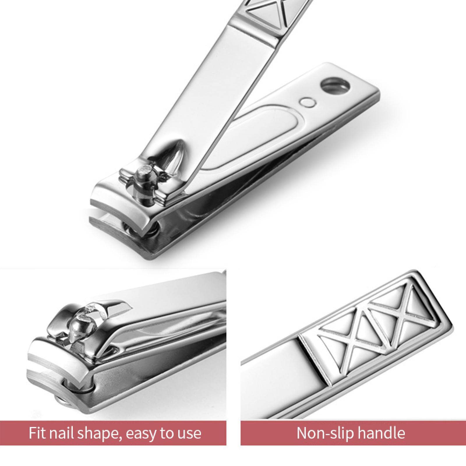 Premium Stainless Steel Nail Clipper Set - 12pcs Manicure & Pedicure Kit with Ear Spoon - Professional Nail Art Tools for Home Salon & Travel Grooming