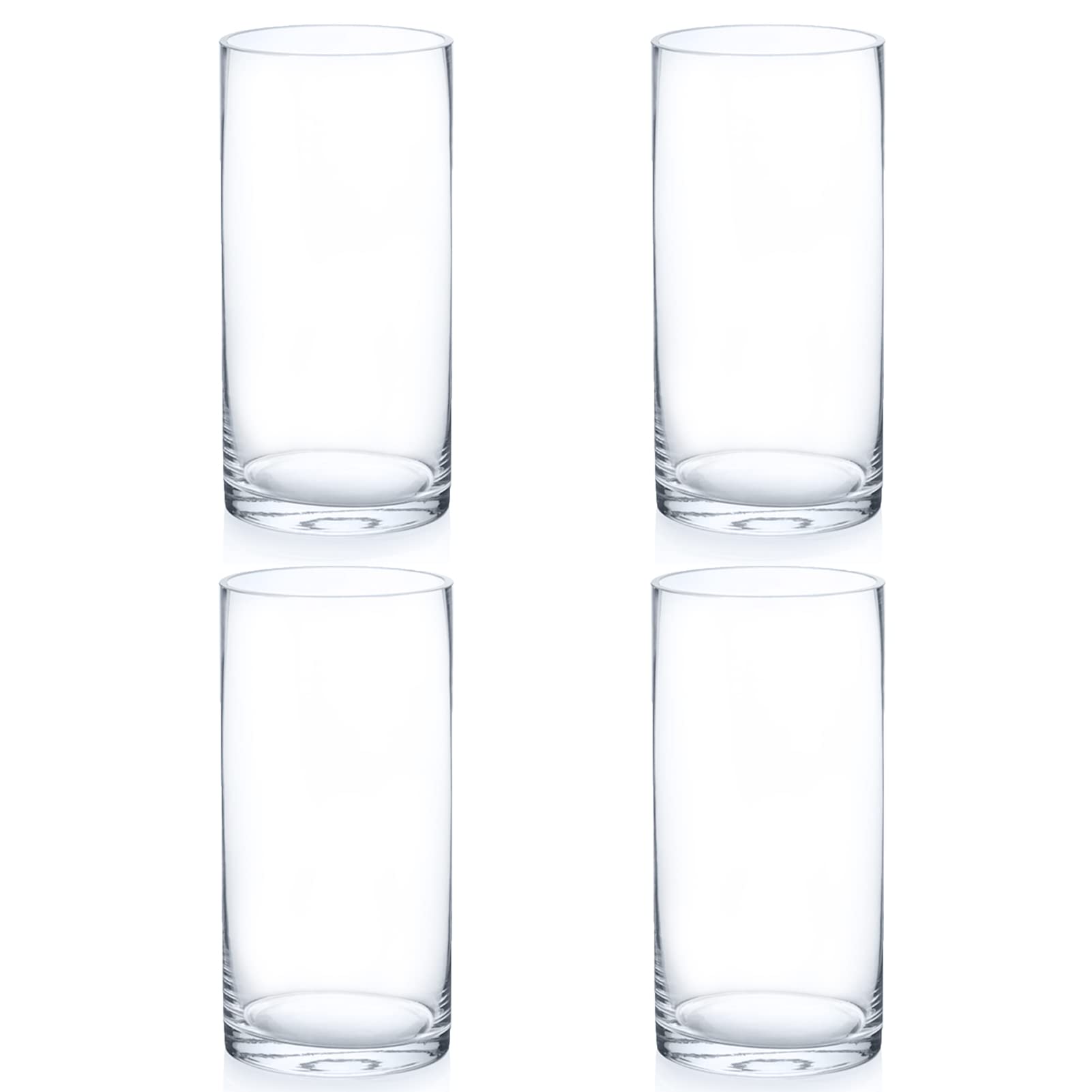 Enova Floral Clear Glass Cylinder Vase - 6