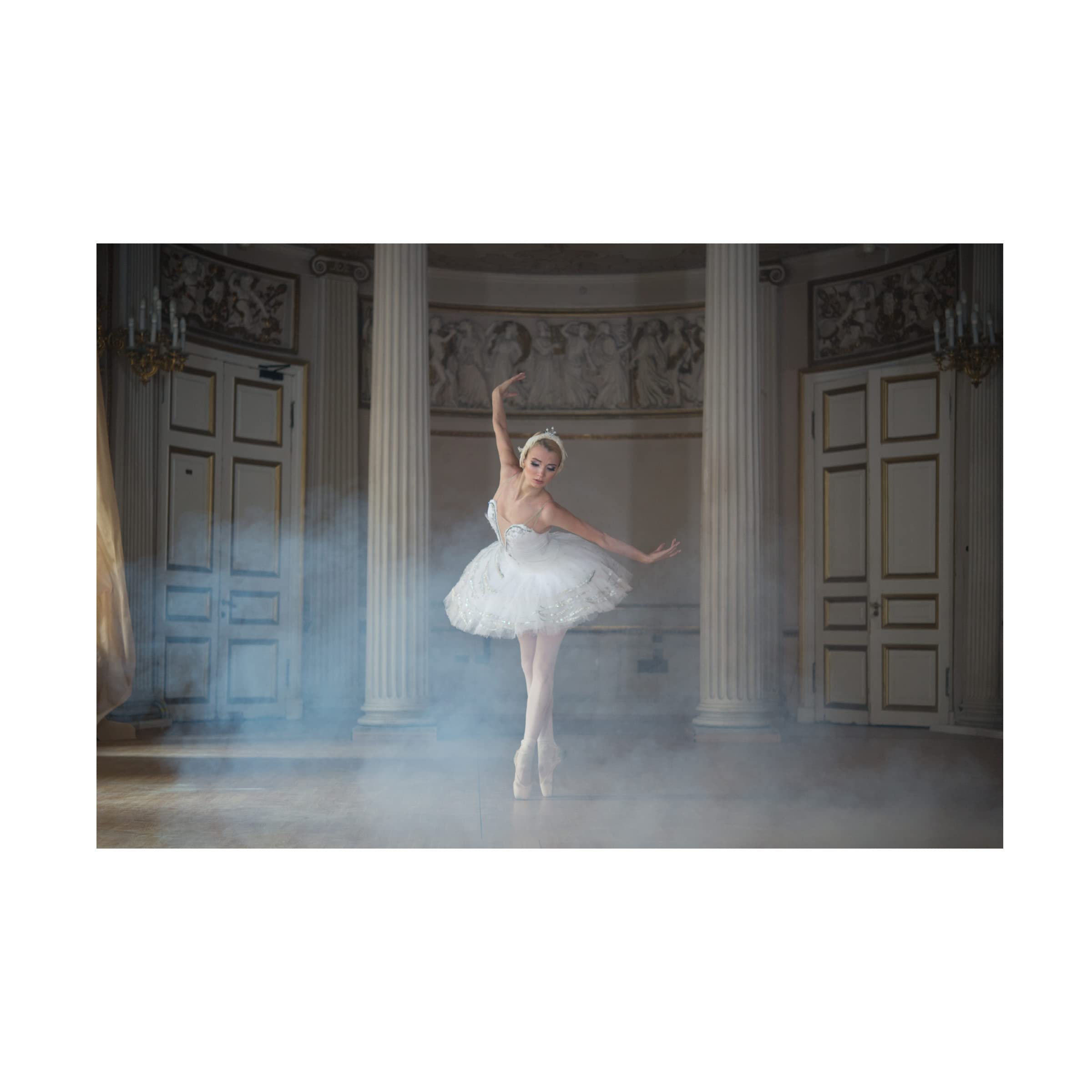 Michal Greenboim 'Ballerina' Canvas Wall Art - Handmade Oil Painting Reproduction - Perfect for Living Room, Bedroom & Office Decor