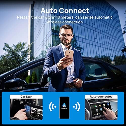 Wireless Android Auto Adapter - Easy Setup & Auto Connect for Cars