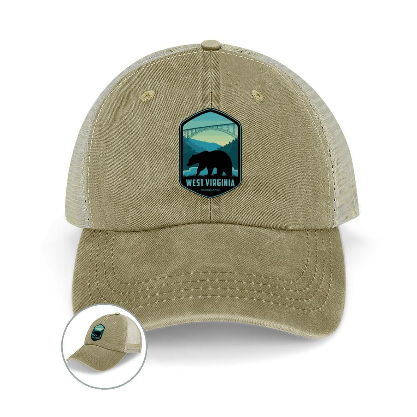 Funny Mesh Trucker Hats for Men - Breathable Golf & Outdoor Cap with Adjustable Snapback - Perfect for National Park Visits, Hiking, and Casual Wear