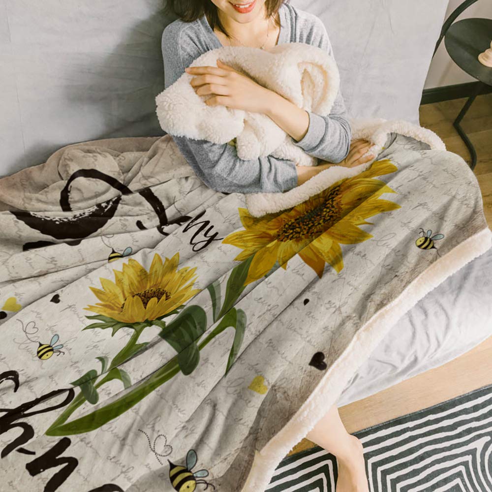 Sherpa Fleece Blanket - Soft Cozy Luxury Reversible Plush Throw 50