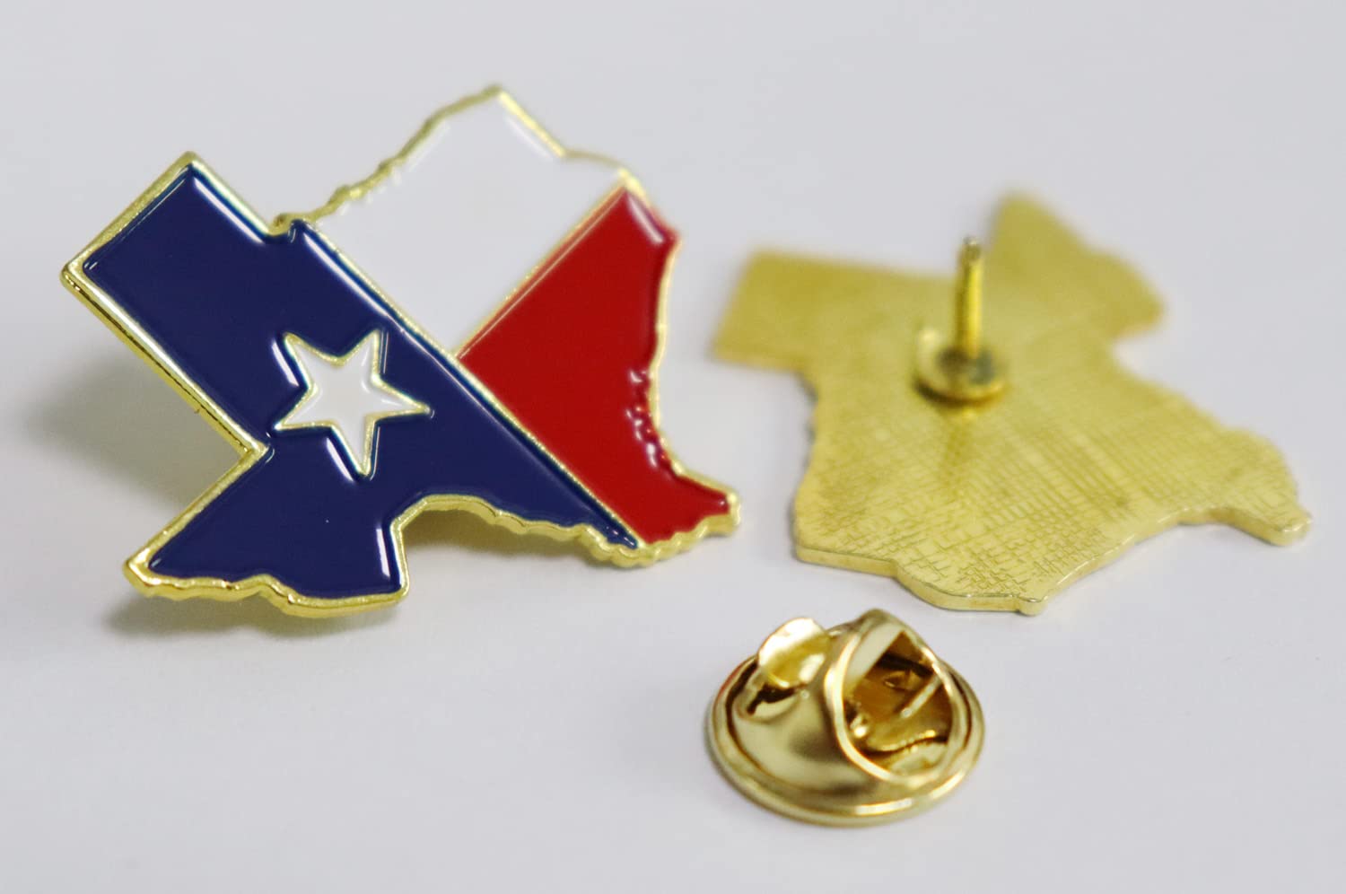12/24/100 Pack Texas State Lapel Pins - Waving Flag Patriotic Texan Map Metal Pins Bulk - US Souvenir Gift for Veterans Day, Political Events & Texas Pride Collection