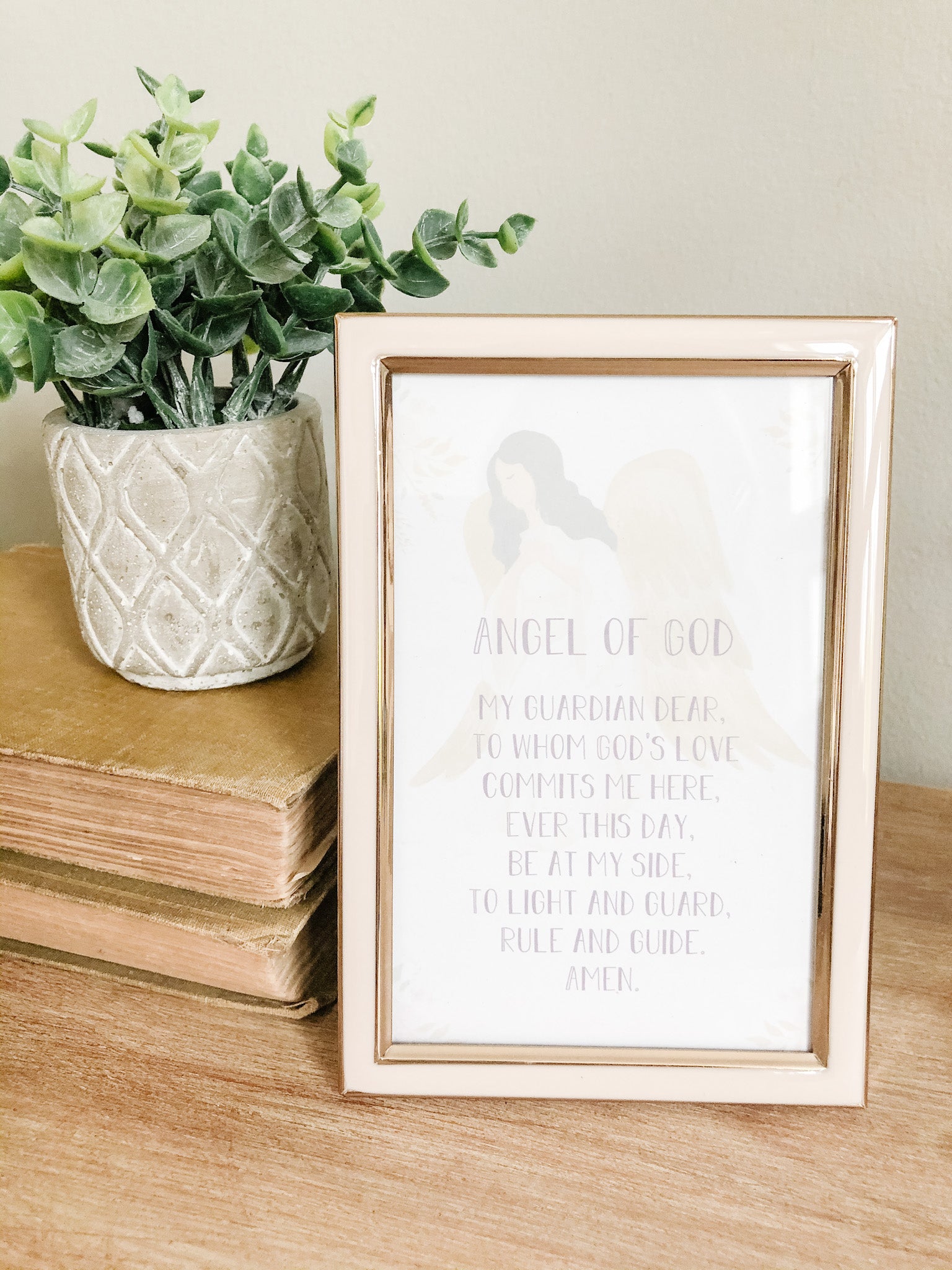 Guardian Angel Prayer Printable - Digital Download for Home, Office & Church Decor - Inspirational Wall Art & Gift Idea