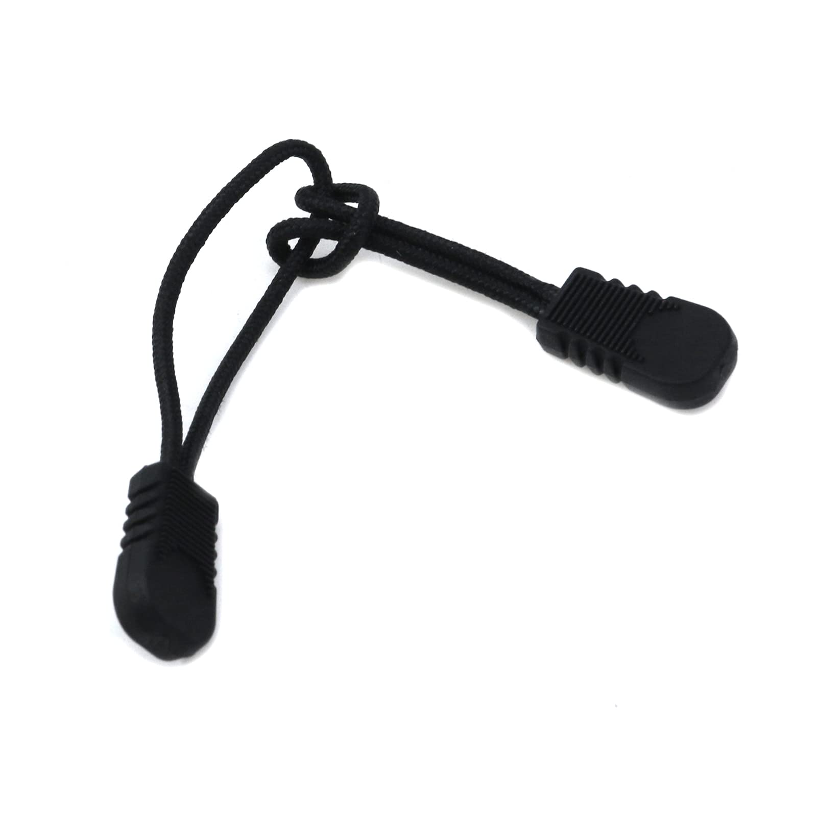 Mewutal 10PCS Black Zipper Pulls Replacement - Zipper Tab & Cord Extender for Bags, Handbags, Coats & Luggage - Easy Grip & Style Upgrade for Travel & Daily Use