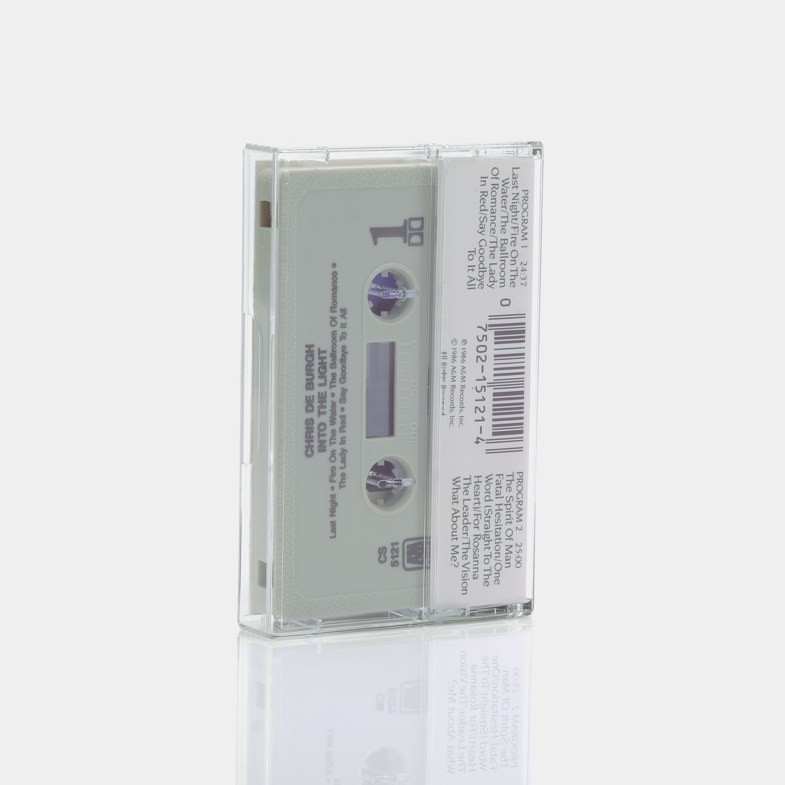Chris De Burgh - Into The Light Cassette Tape | Vintage Music Album | Perfect for Collectors & Retro Music Lovers | Home, Car & Gift Use