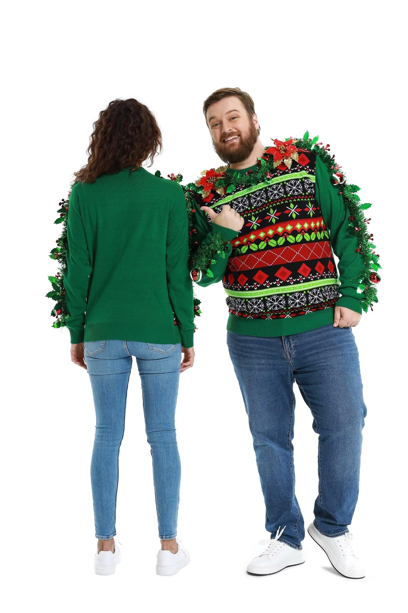 Funny Christmas Sweaters for Men & Women - Santa, Reindeer, Llama Designs for Holiday Parties