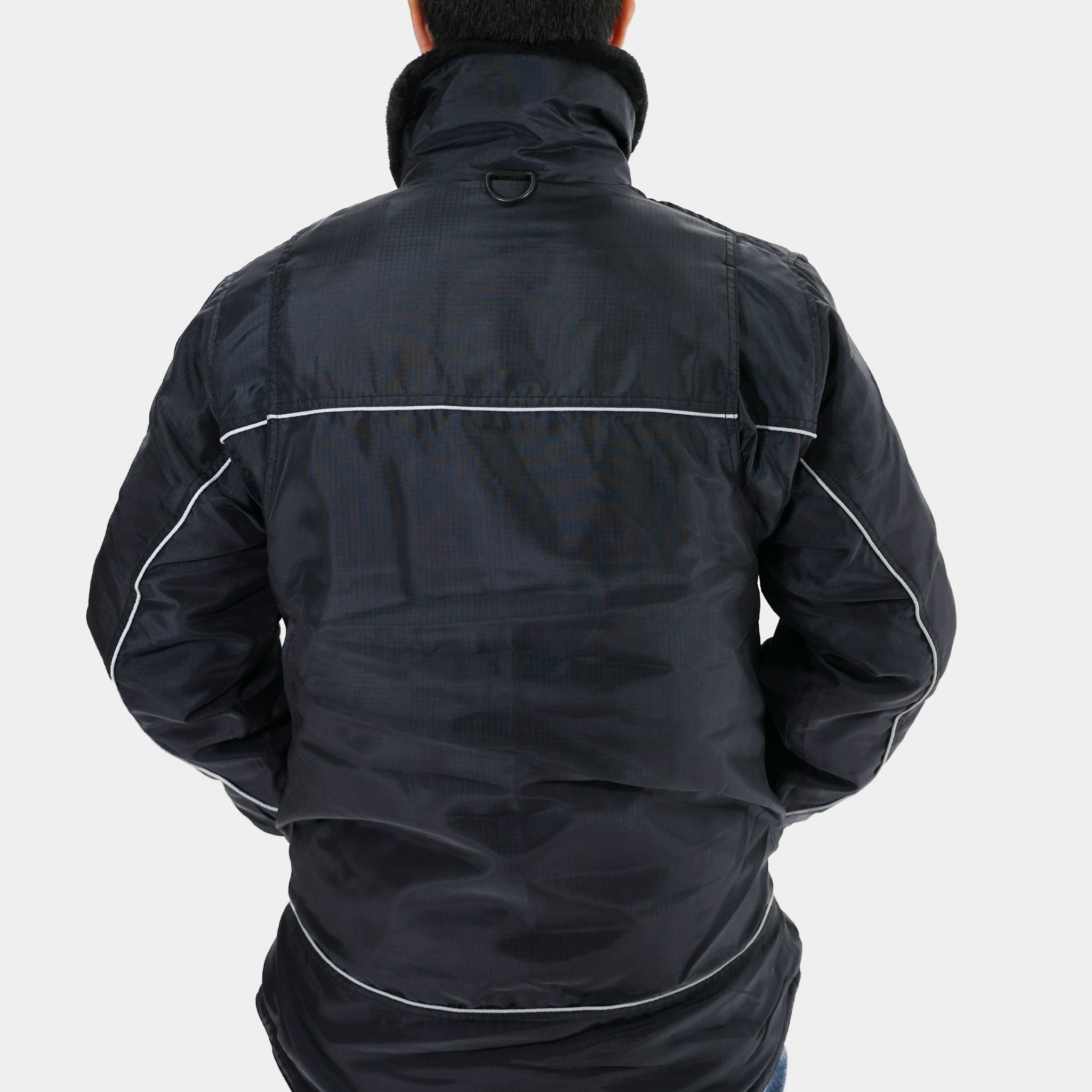 Reflex Jacket for Men & Women - Lightweight Waterproof Windbreaker for Running, Hiking & Outdoor Activities - Black