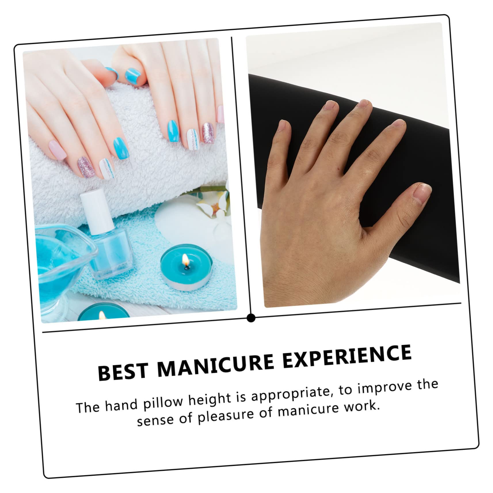 Minkissy Soft Nail Art Hand Rest Cushion - Ergonomic Manicure Hand Pillow for Gel Polish & Acrylic Nail Application - Perfect for Nail Salons & Home DIY Nail Care