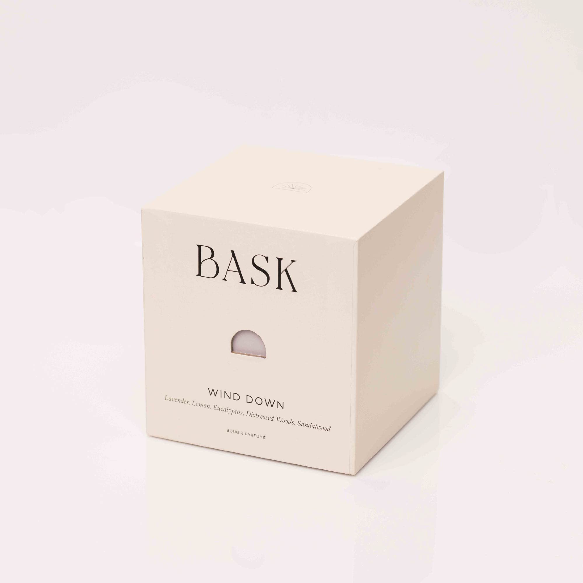 BASK Relaxing Scented Candles for Home - Winter Aromatherapy Candles with Wind Down Fragrance - Perfect Gift for Women & Men - Create Cozy Atmosphere for Bedroom, Bath & Meditation