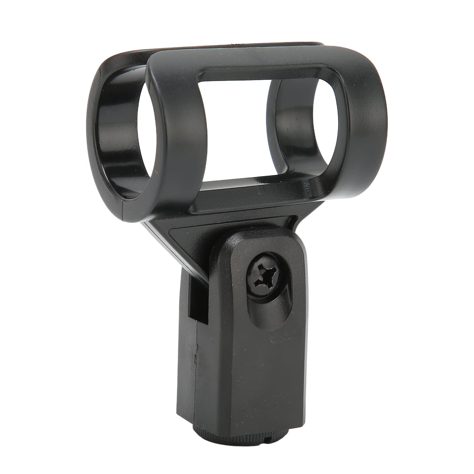 Professional Microphone Stand Adapter - ABS & Metal Mic Clip Compatible with Wired & Wireless Microphones for Podcasting, Live Streaming & Studio Recording