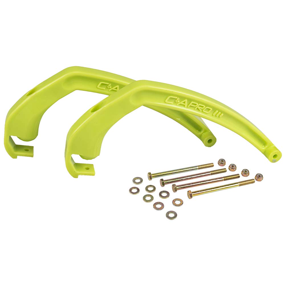 C & A PRO Snowmobile Ski Loop Grab Handle Set - Heavy Duty Lime Green Handles for Easy Control & Safety (77020404) - Perfect for Trail Riding, Off-Road Adventures & Winter Sports