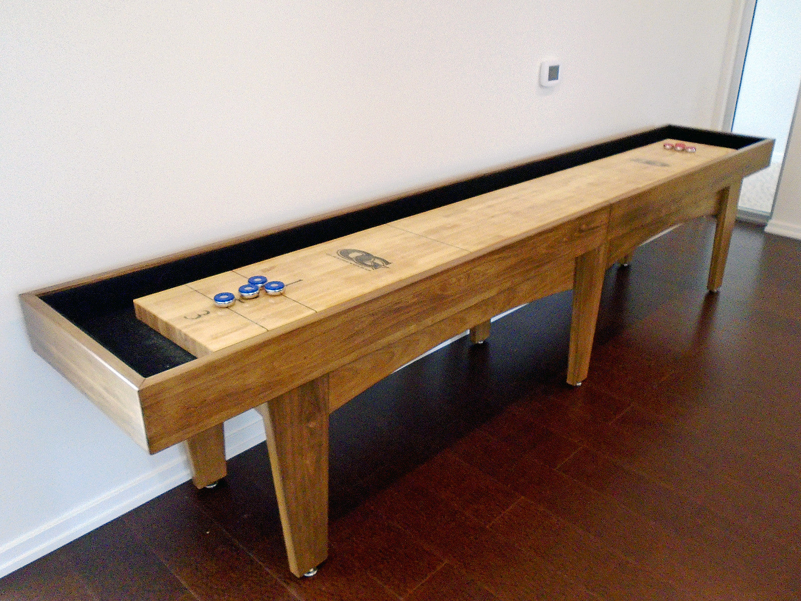 Olhausen Pavilion Shuffleboard Table - Premium Indoor Game Table for Home & Bar Entertainment - Perfect for Game Rooms, Man Caves, and Family Fun Nights
