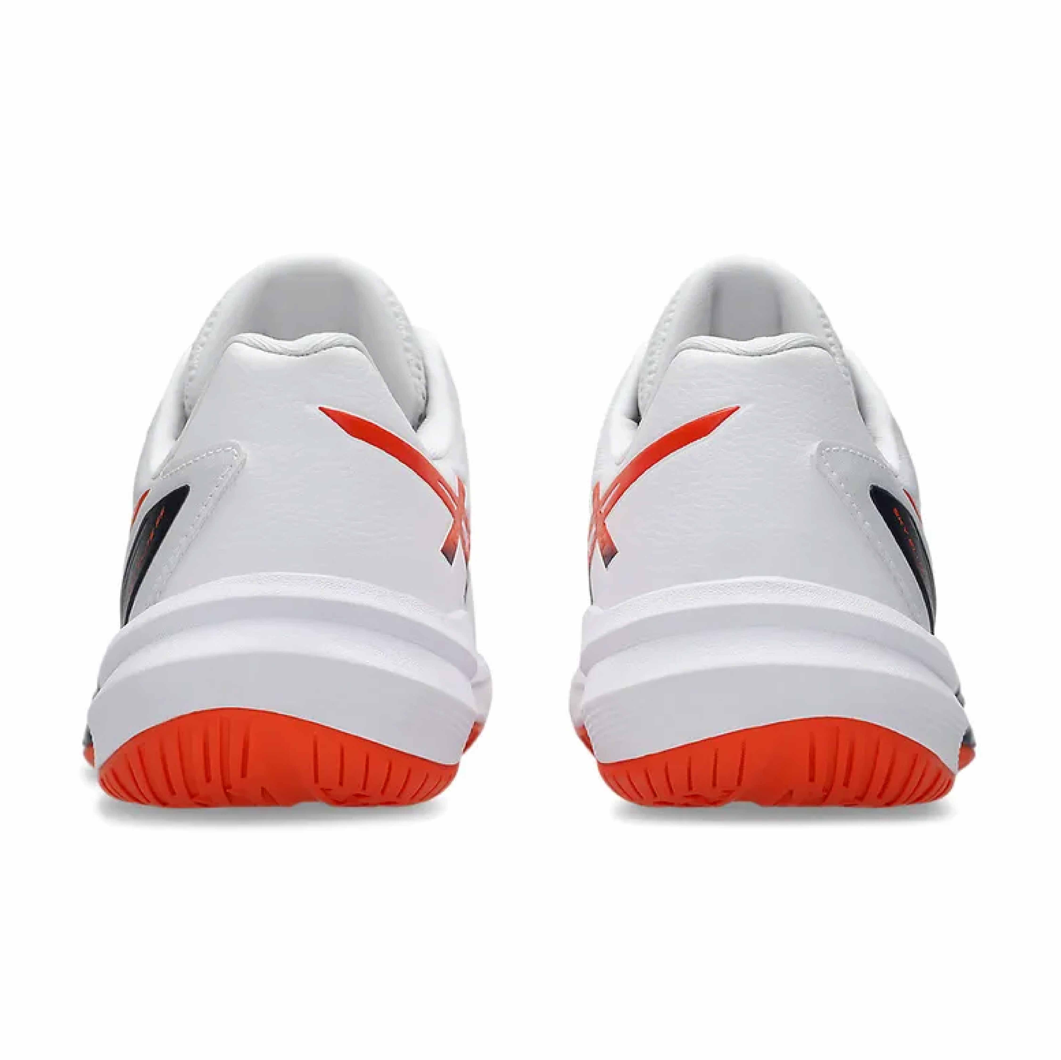 ASICS Sky Elite FF3 Men's Volleyball Shoes - White/Nova Orange - Indoor Court Performance for Competitive Play & Training