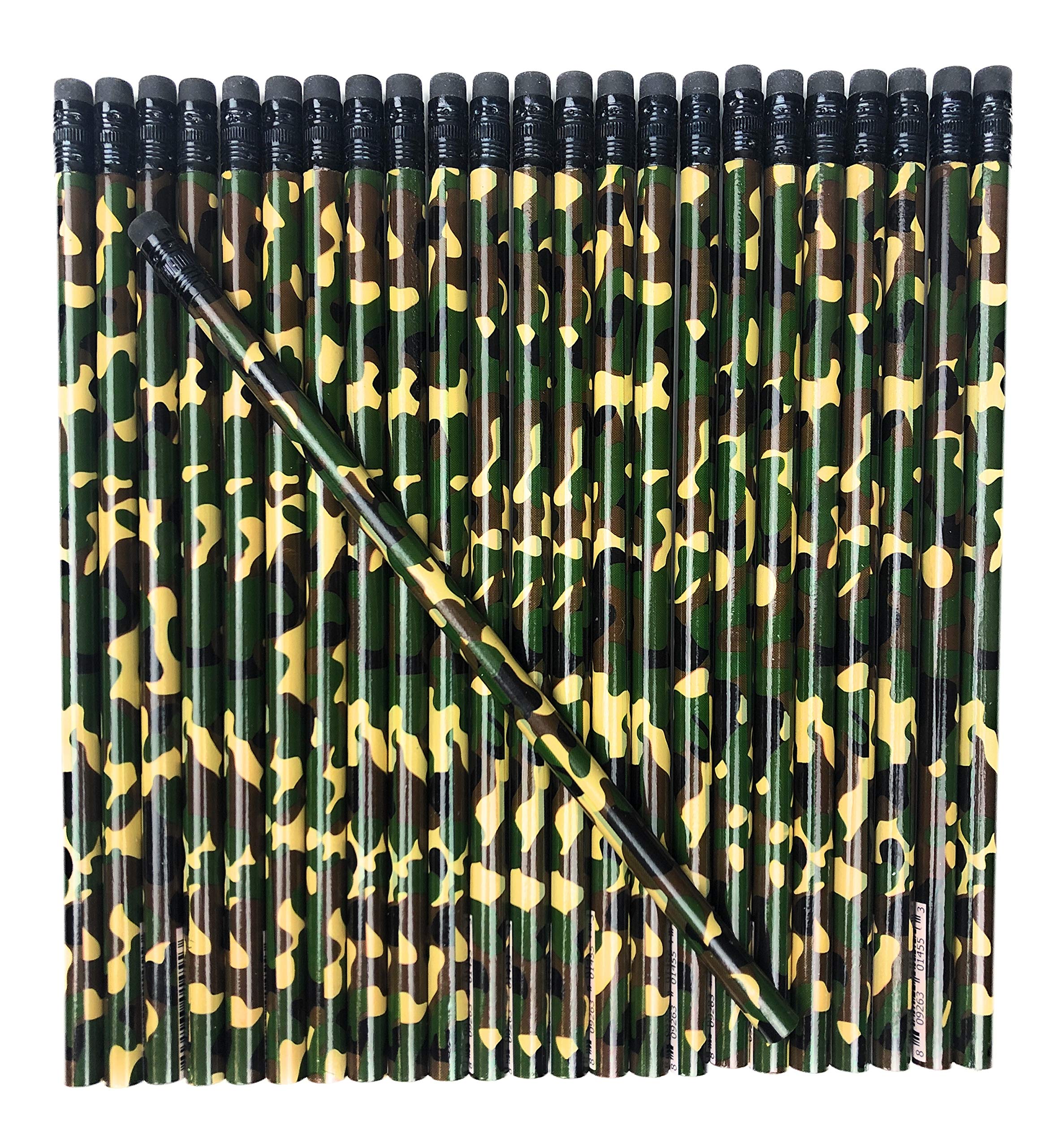 Tactical Camouflage Pencils Set - Military & Hunting Writing Tools - 24 Pack American Made - Perfect for Outdoor Adventures, Survival Kits & Office Use