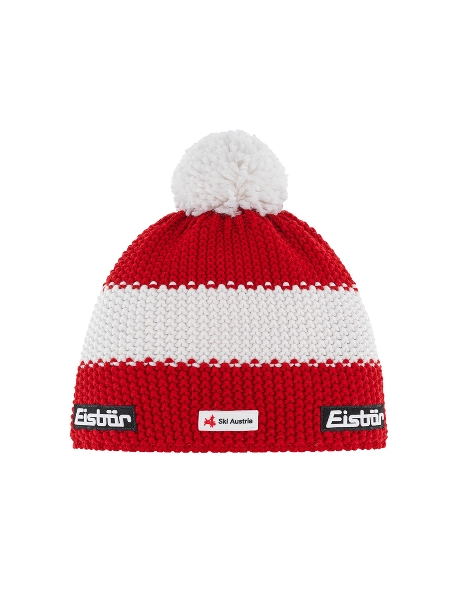 Star Pom Knit Hat - Warm Winter Beanie with Faux Fur Pom for Women & Men - Cozy & Stylish for Outdoor Activities, Skiing, and Casual Wear