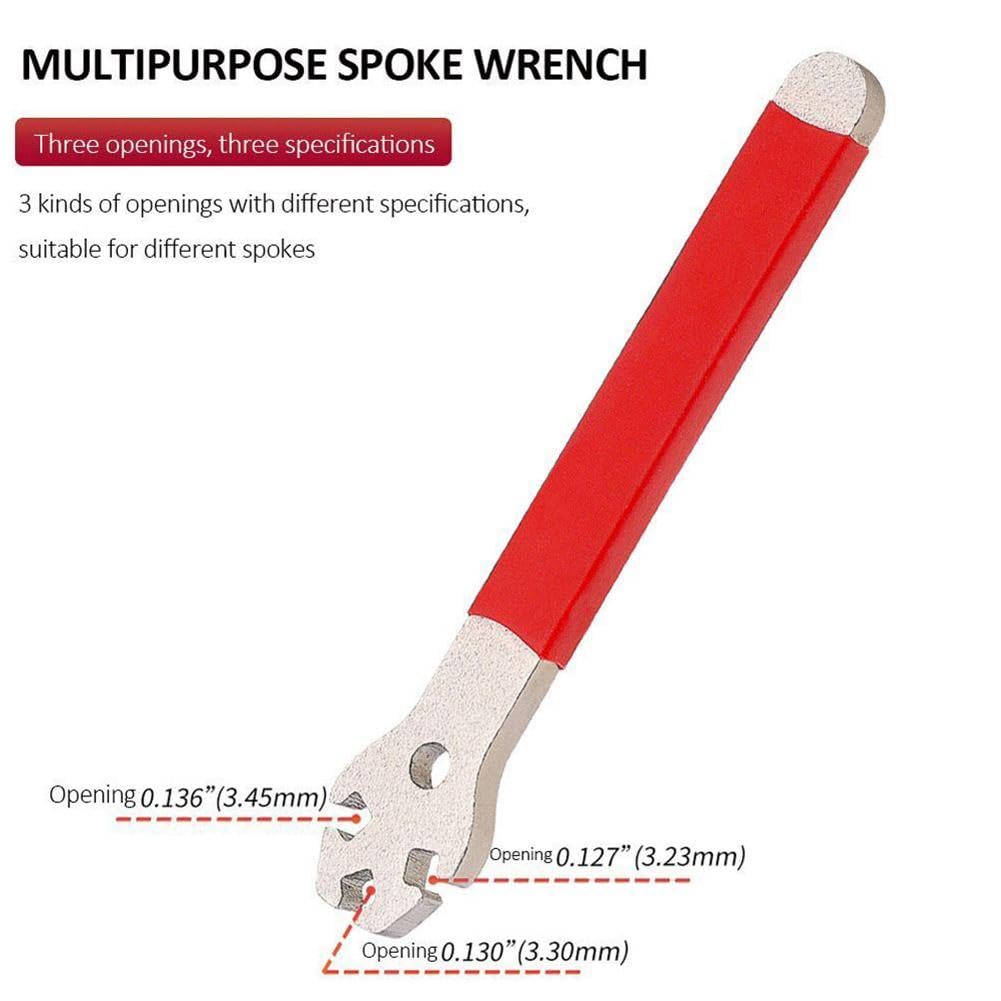 **Bike Spoke Wrench & Pedal Spanner - Anti-Slip Bicycle Wheel Rim Tool for Road & Mountain Bikes | Portable Bike Repair Kit for On-the-Go Fixes**    *(Use Case: Perfect for quick bike repairs, wheel adjustments, and pedal maintenance during rides, commutes, or trail adventures.)*