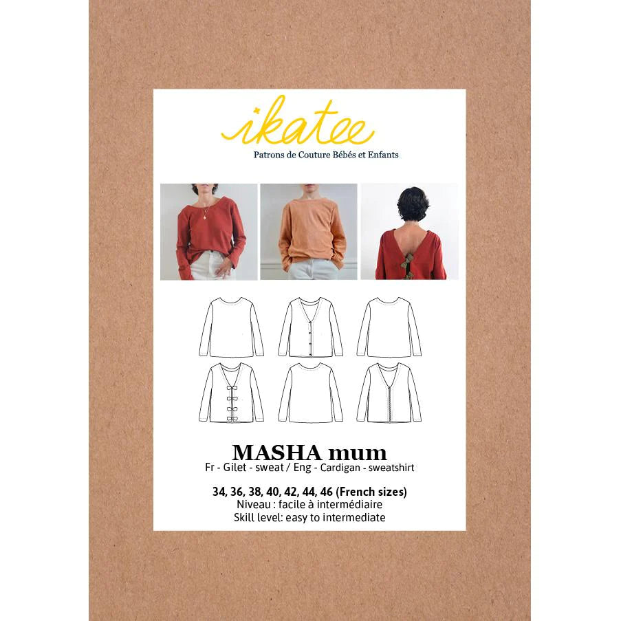 Masha Cardigan Knitting Pattern - DIY Women's Sweater Crochet Guide - Perfect for Cozy Winter Wear & Handmade Gifts