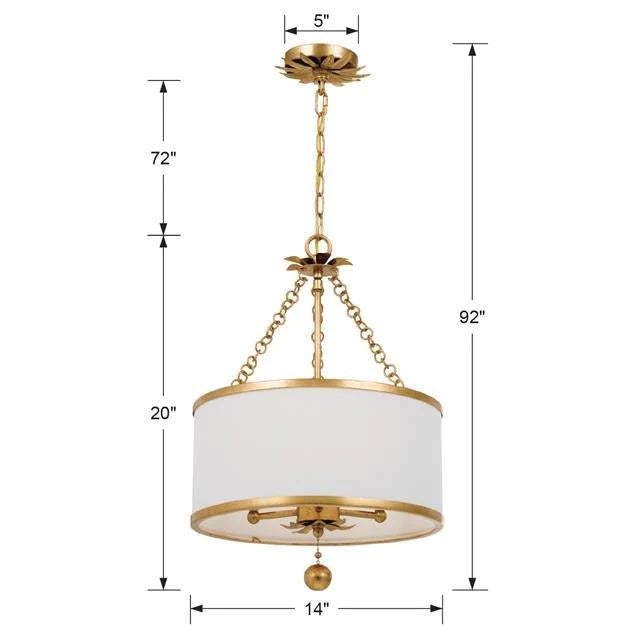 3-Light Mini Chandelier - Elegant Brooch Design Ceiling Fixture for Bedroom, Dining Room & Entryway Lighting Decor
