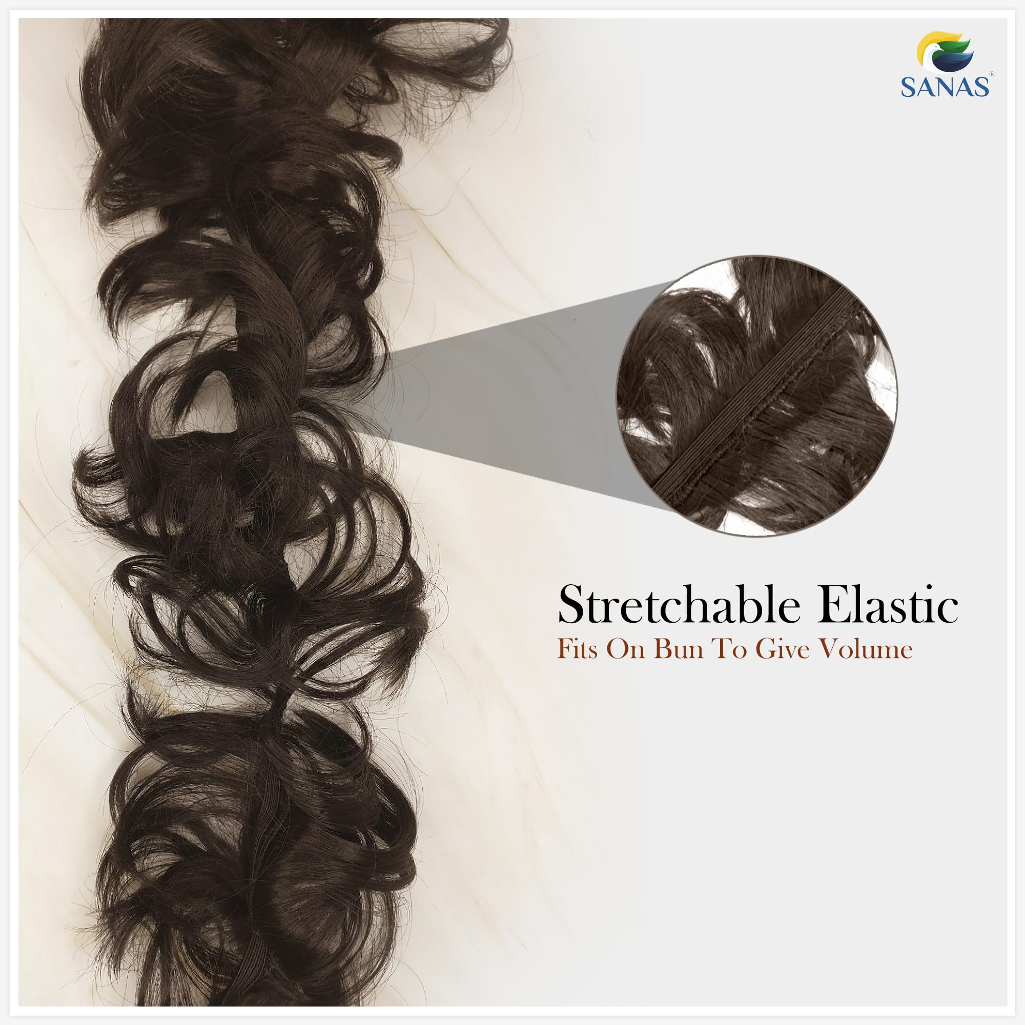 1PC Real Human Hair Extensions for Women - Natural Brown Clip-In Hair Extensions for Volume & Length | Perfect for Parties, Weddings & Everyday Styling