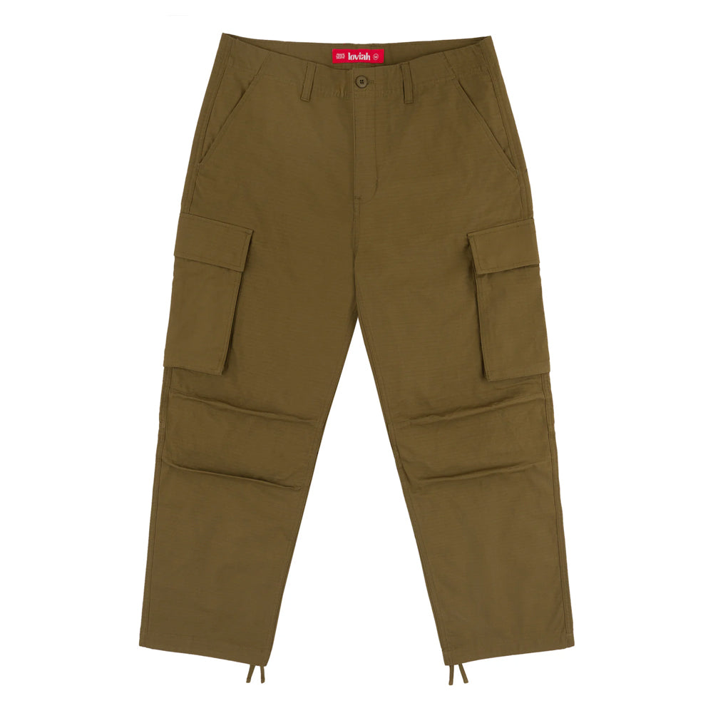 Loviah Men's Ripstop Cargo Pants - Durable Tactical Work Pants with Multiple Pockets for Outdoor, Hiking, and Casual Wear