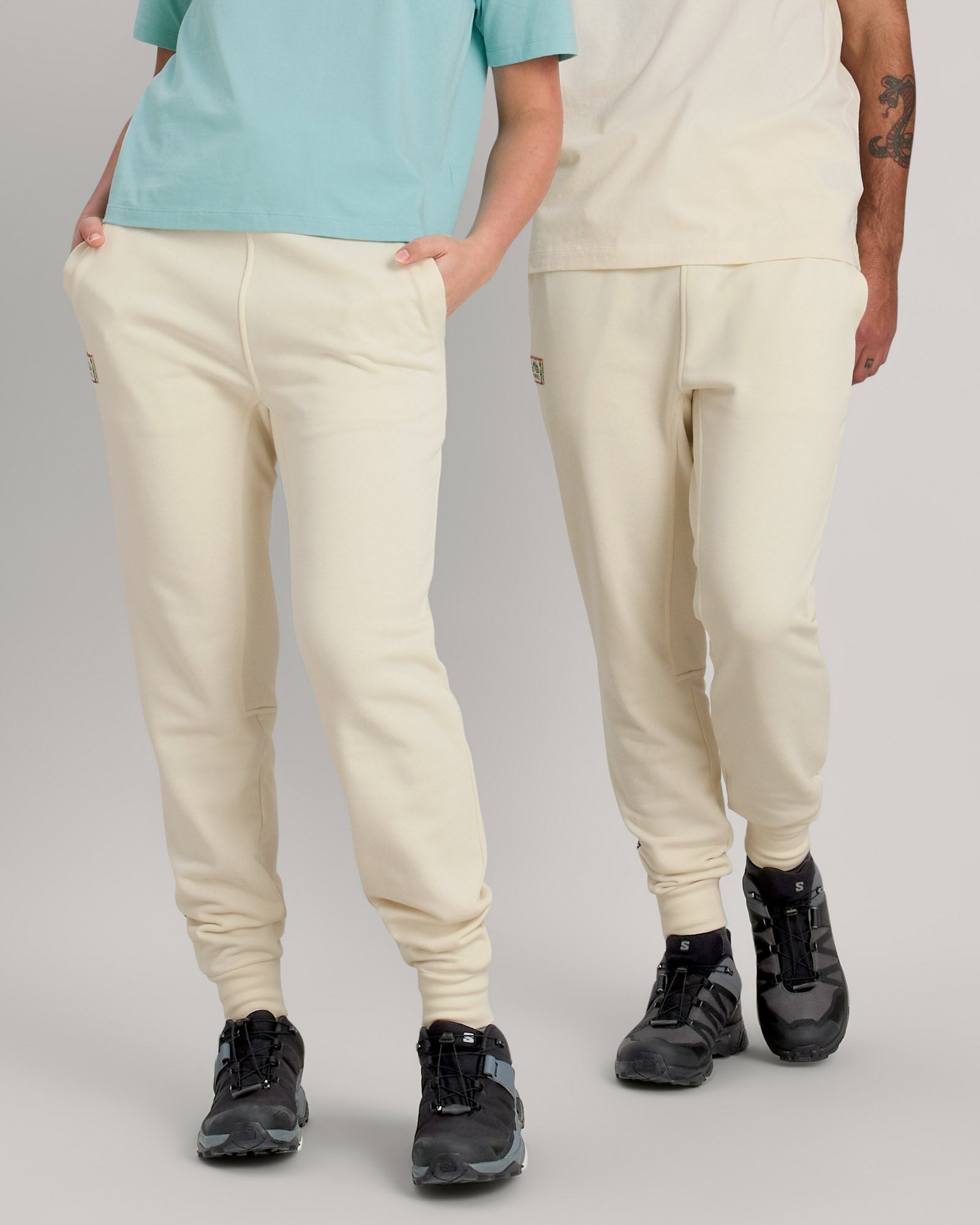 Jason Woodside ANY Time LT Sweats - Unisex Joggers in Natural Color | Comfortable Casual Pants for Men & Women | Perfect for Lounge, Yoga, and Everyday Wear