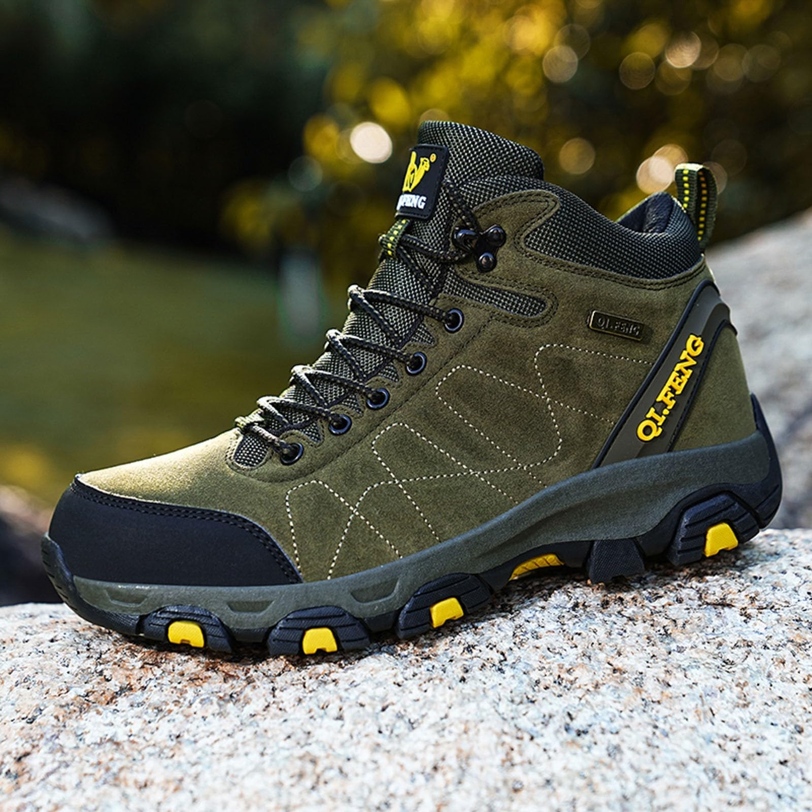 Viunychn Women's Hiking Shoes - Non-Slip Mountain Trekking Shoes with Arch Support & Cushioning - All-Season Outdoor Sports Shoes for Hiking, Camping & Trail Running (Autumn/Winter Edition)