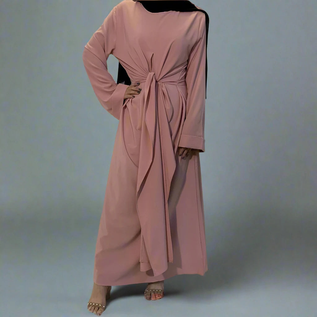 Stylish Versatile Abaya Dress for Muslim Women - Perfect for Prayer, Work & Special Occasions