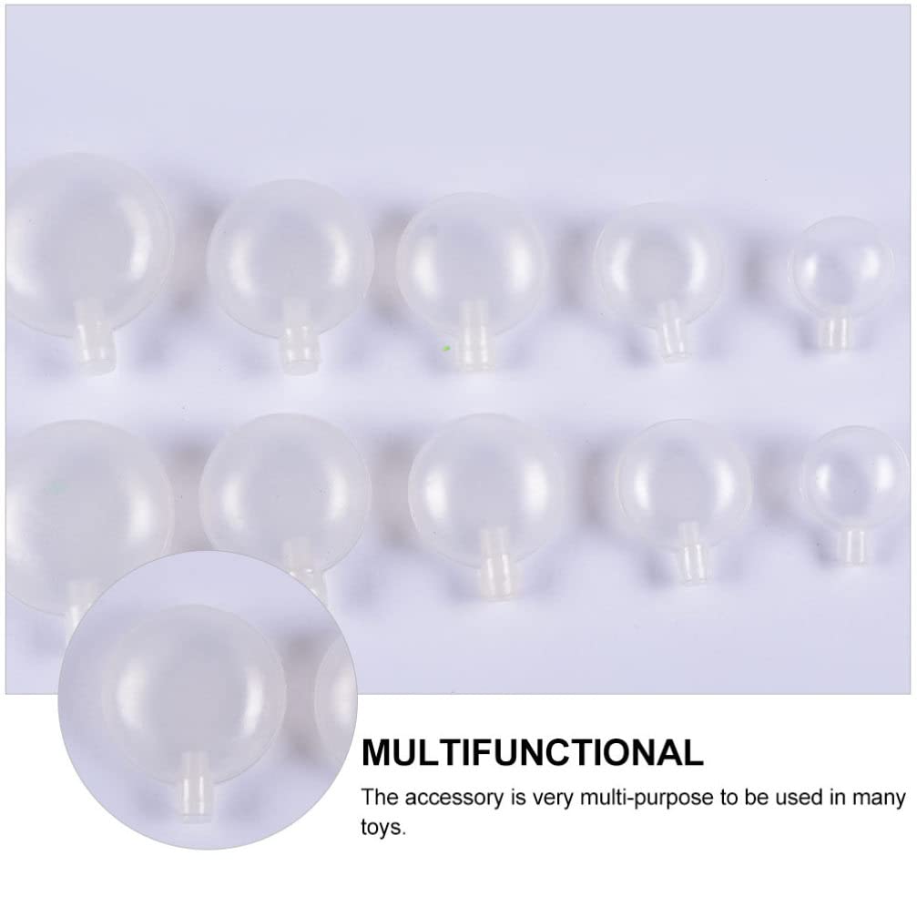 Kisangel 100PCS 27MM Squeaky Dog Toys - Pet Toy Repair Squeakers, Rattle Balls & Whistle Noise Makers for DIY Sewing - Replacement Parts for Dog, Cat & Baby Toys (White) - Perfect for Pet Training, Enrichment & Interactive Play