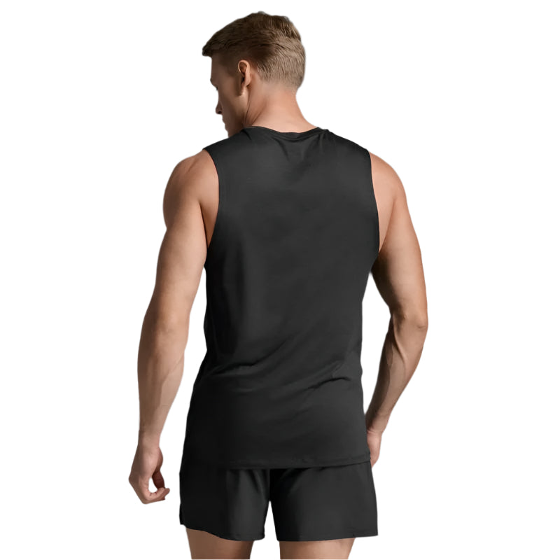 2XU Men's Motion Soft Jersey Training Tank Top - Lightweight, Breathable Workout Shirt for Running, Gym & Fitness Training