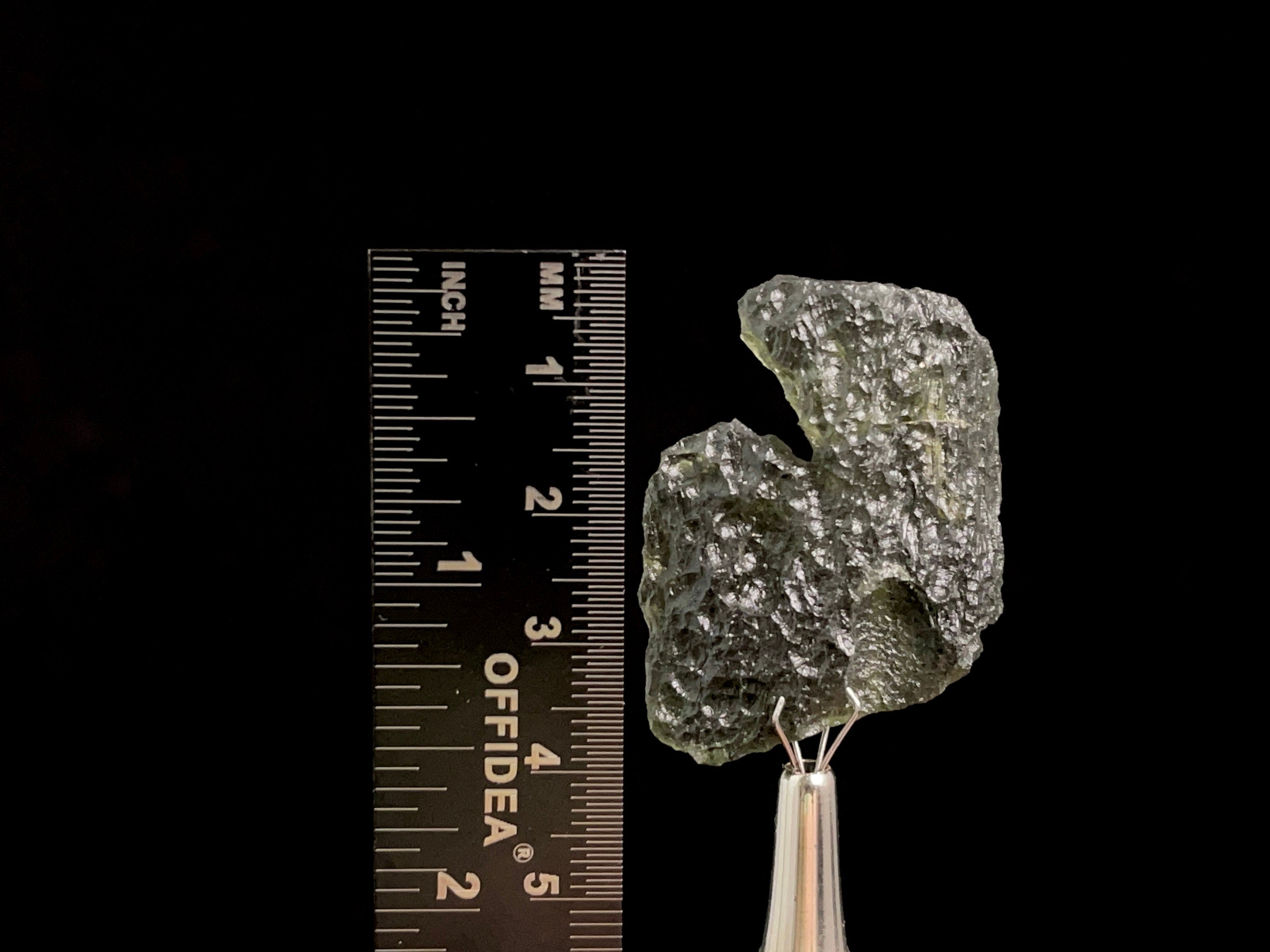 9.1g Raw Moldavite Crystal - Genuine Natural Moldavite Stone for Jewelry Making, Meditation & Energy Healing (48078)